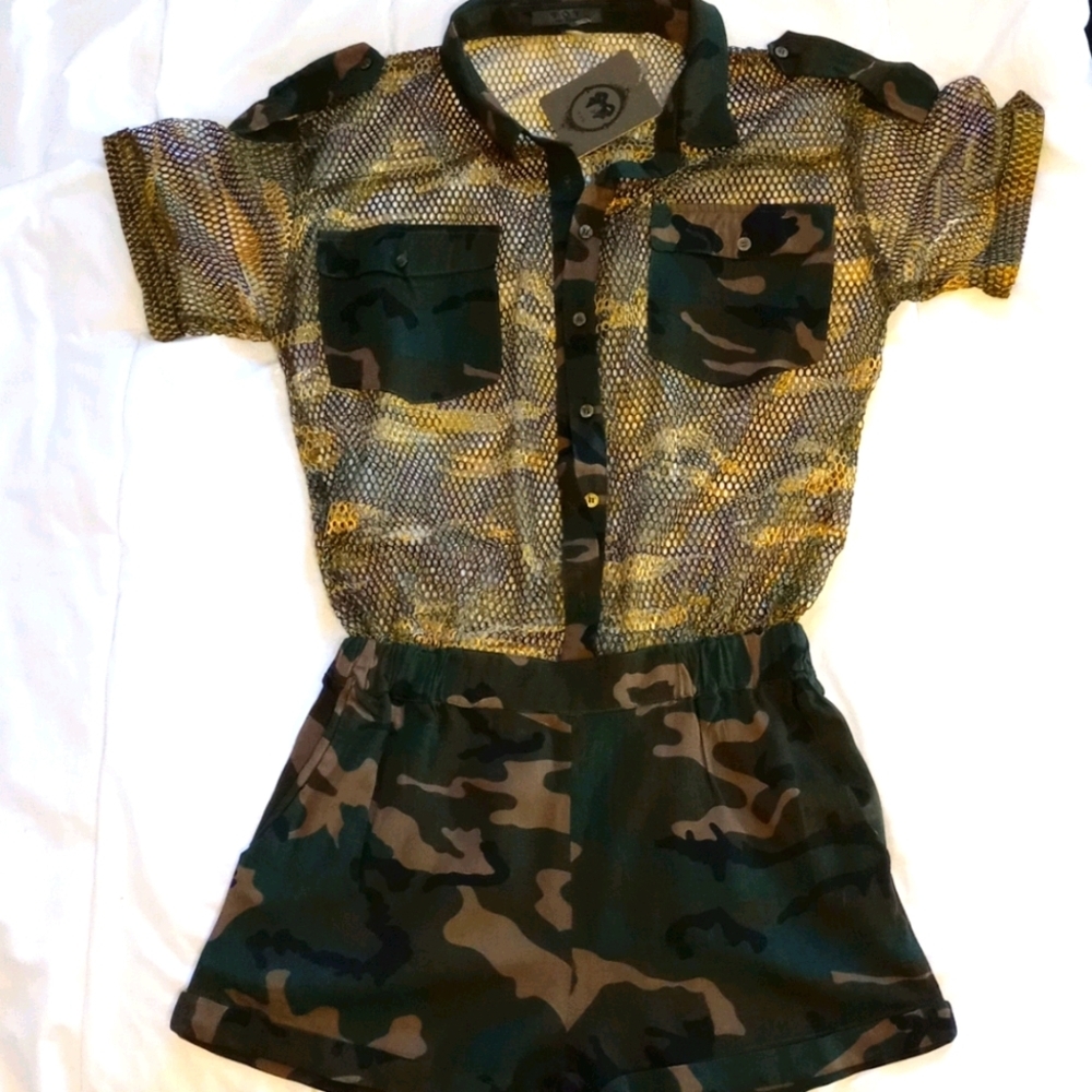 Camo Mesh Romper​